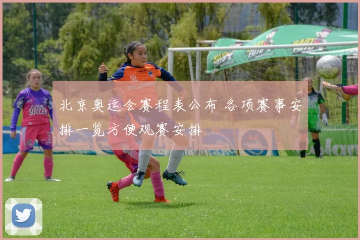 北京奥运会赛程表公布 各项赛事安排一览方便观赛安排