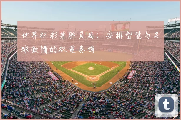 世界杯彩票胜负局:安排智慧与足球激情的双重奏鸣