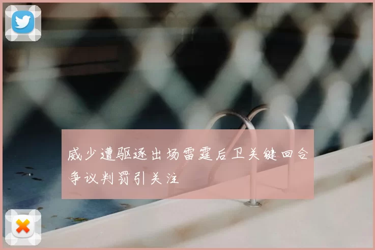 威少遭驱逐出场雷霆后卫关键回合争议判罚引关注