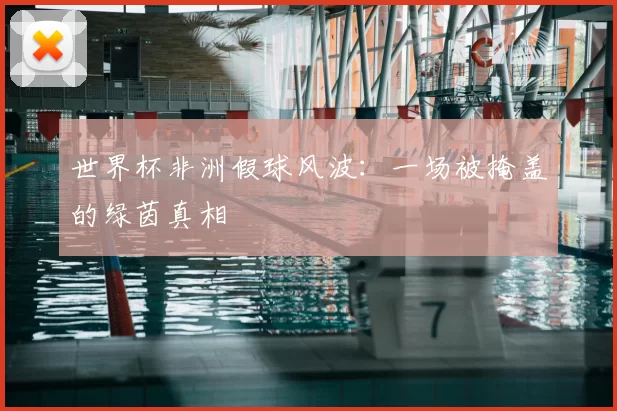 世界杯非洲假球风波:一场被掩盖的绿茵真相